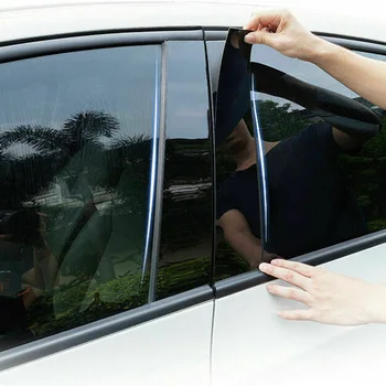 

Accessories Car Window Pillar Posts 6pcs Piano Black Trim Covers Glossy For Honda CR-V 2017 2018 2019 2020