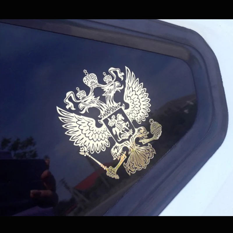 Значок России никелевый металлический стикер автомобиля наклейка федеральный