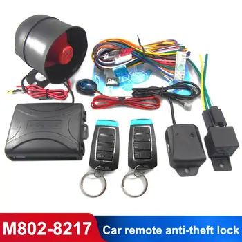 

Keylessentry 2PCS Remote Control Alarm System Car Alarm Device Truck Central Lock for Securityalarm Black Burglaralarm for Auto