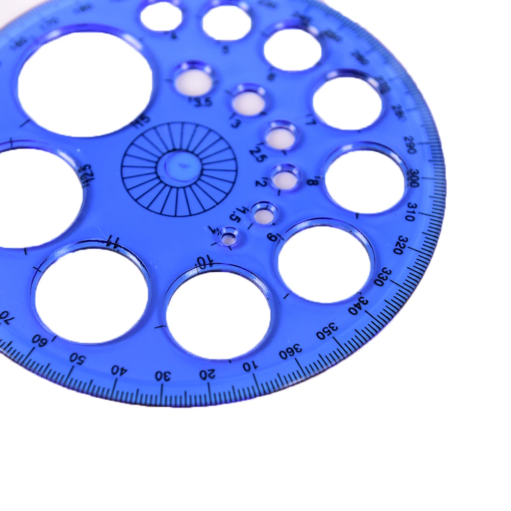 1pcsThe New Circular Plastic Ruler Template Circle Patchwork Foot 360 Degrees Rulers for Student Office School Gift