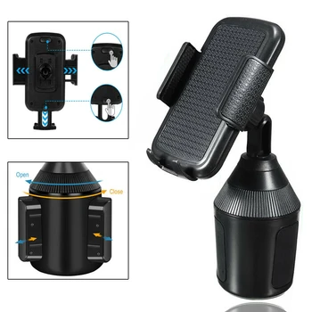 

Car Cup Mount Holder For Phone 360 Degrees Rotation Adjustable Cup Bracket Universal 3"-6" Cell Phones Stand