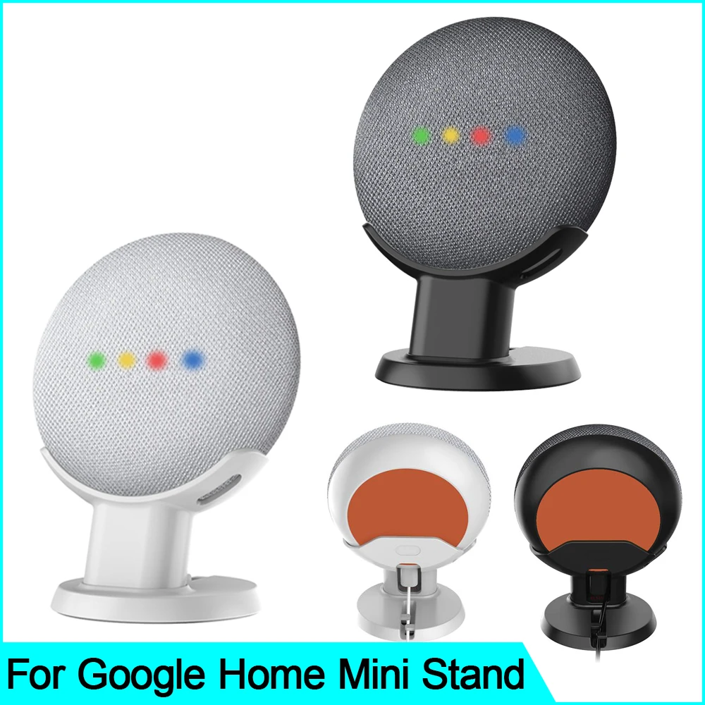 2019 For Google Home Mini Desktop stand table holder Voice Assistants Compact Holder Case Plug in Kitchen Bedroom Audio Mount
