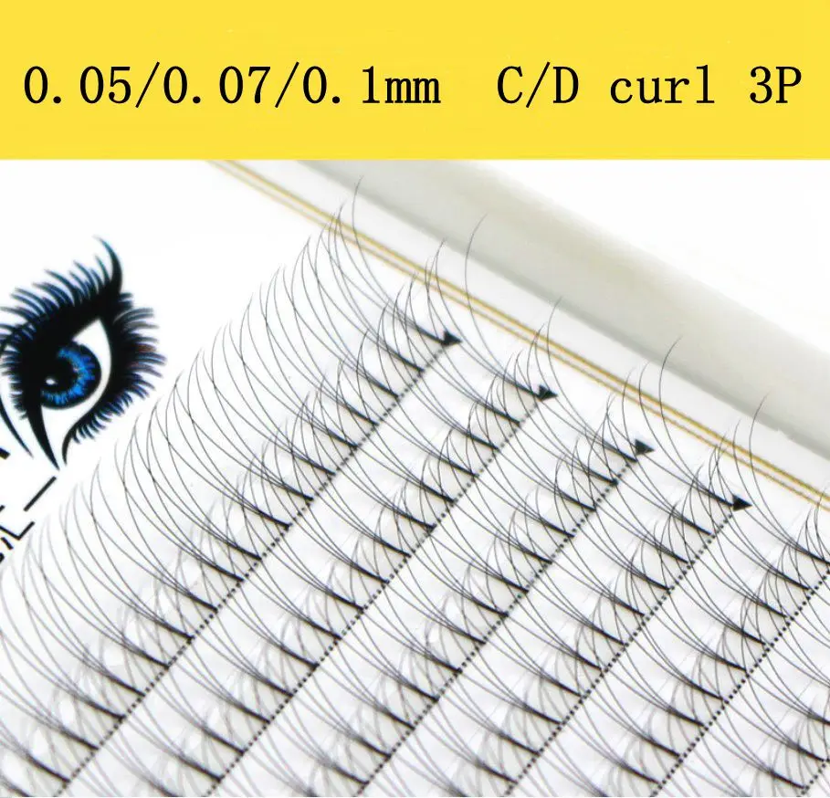 Новинка 0,05/0,07/0,1 C/D локон 3/4/5/6/7/10D объем ресниц короткий стержень синтетические волосы русский объем ресницы предварительно сделанные вентиляторы