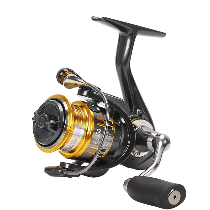 Billig TSURINOYA FS800 Forelle Spinning Reel Süßwasser Salzwasser Metall Spool Angeln Reel Max Drag 4KG 185g 9 + 1 lager Verhältnis 5,2 1