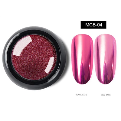 Сиящие мелкие блестки для ногтей блестящие хромовые блестки порошок пигмента для ногтей Дизайн ногтя маникюрные зеркальные блестки 0,5 г NMCB - Цвет: MCB-04