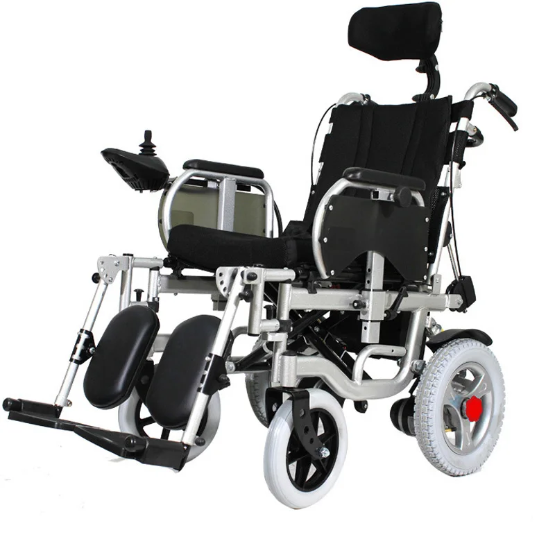  180° Adjustable Lie Down Elderly Electric Wheelchair Disabled Four Wheel Electric Vehicle Elderly P