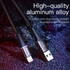 Cable USB LED pour Recharge Rapide, Cordon de Chargeur pour iPhone