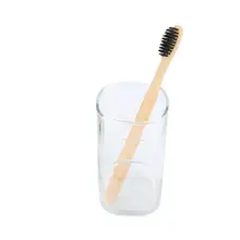 1 шт. Натуральный Бамбуковый Уголь Зубная щетка нежная зубная щетка со щетиной дружественной бамбуковой ручкой щетки для чистки полости рта инструменты для ухода