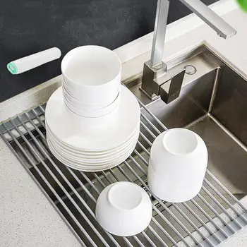 

Foldable Drain Rack Sink Top Storage Rack Dish Kitchen Sink Bowl Rack Drain Basket Rack