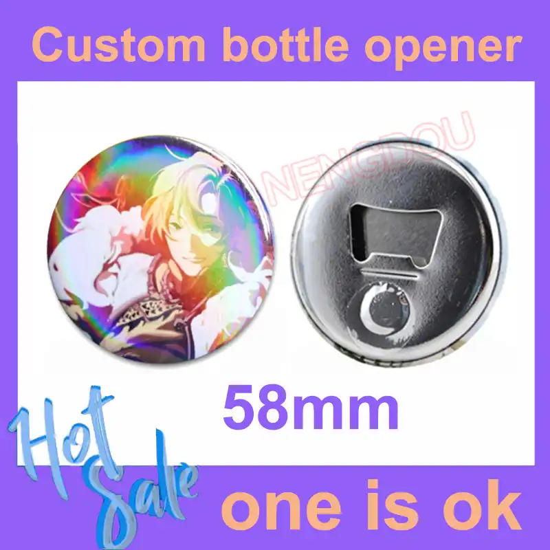 1pc金属ボトルオープナーcustom Diyアニメアイコン工芸品の装飾ロゴカスタムマルチウェディングパーティーギフトパーソナライズオープナー オープナー Aliexpress