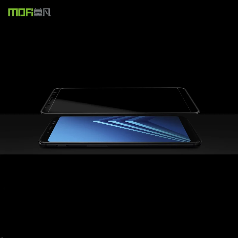 MOFi For Samsung Galaxy A8+ Glass Protector Tempered Glass 3D Full Cover Screen Protector For Samsung A8 Plus A730