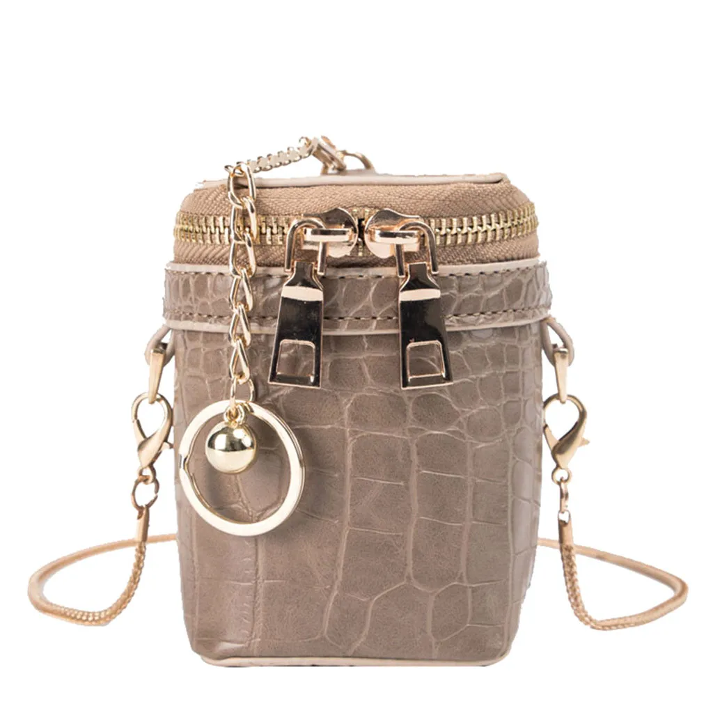 Маленькая женская сумка на молнии в стиле ретро с каменным узором, роскошная женская пляжная сумка, брендовая мини сумка через плечо, кошелек, сумка,# YJ - Цвет: Khaki