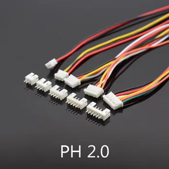 

10Sets Mini Micro JST PH 2.0 2/3/4/5/6 Pin Male Female Connector Plug With terminal Wires Cables Socket 300mm 26AWG length 30cm