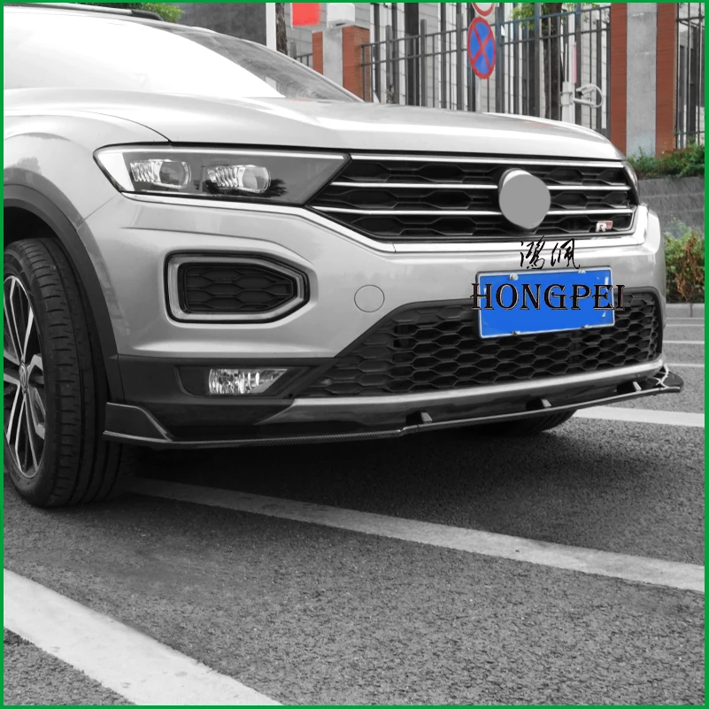 Для VOLKSWAGEN T ROC 2018 2019 передний бампер для губ нижний диффузор защитная пластина