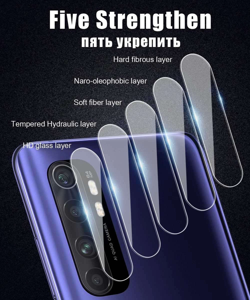 Объектив задней камеры прозрачное закаленное стекло для XiaoMi Mi Note 10 9 8 10T Lite SE Pro 5G 9T