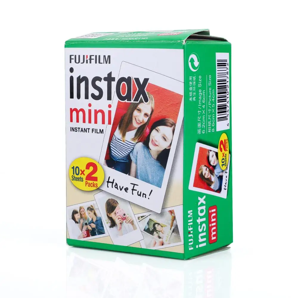 20 листов Fujifilm Instax Mini 9 8 пленочная белая фотобумага Fuji Instant photo camera Mini 9 mini 8 7s 25 50 90