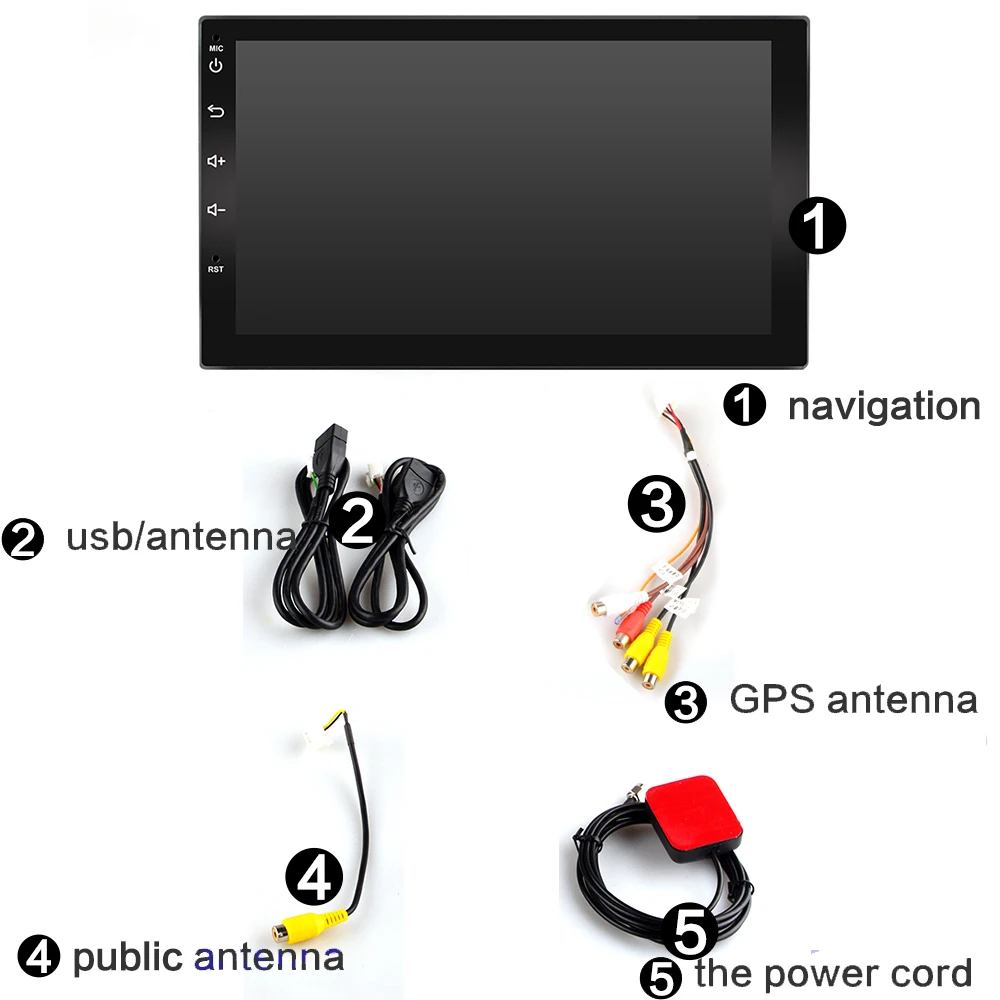 2 Din 7 Android 9,0 2GB ram автомобильный стерео радио gps навигация WiFi 1024*600 сенсорный экран FM HD