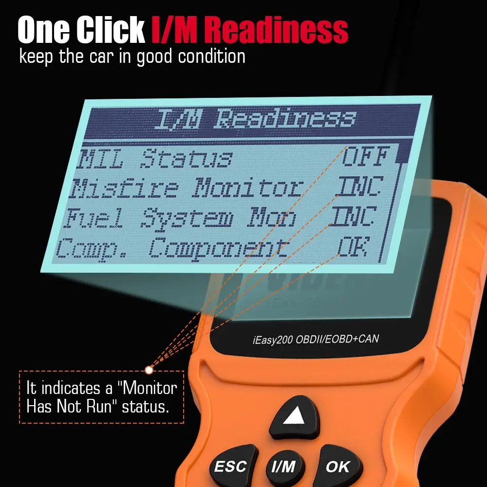 Считыватель кодов VIDENT iEasy200 OBDII/EOBD сканер двигателя OBDII многоязычный с бесплатным