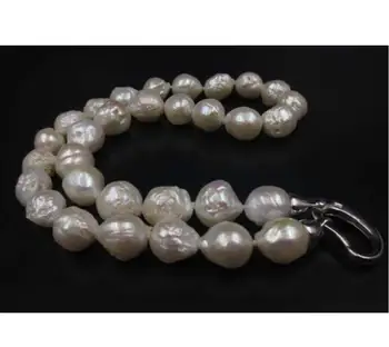 

Jewelry Free Shipping natural WHITE 11-14mm FURROW Kasumi pearl necklace