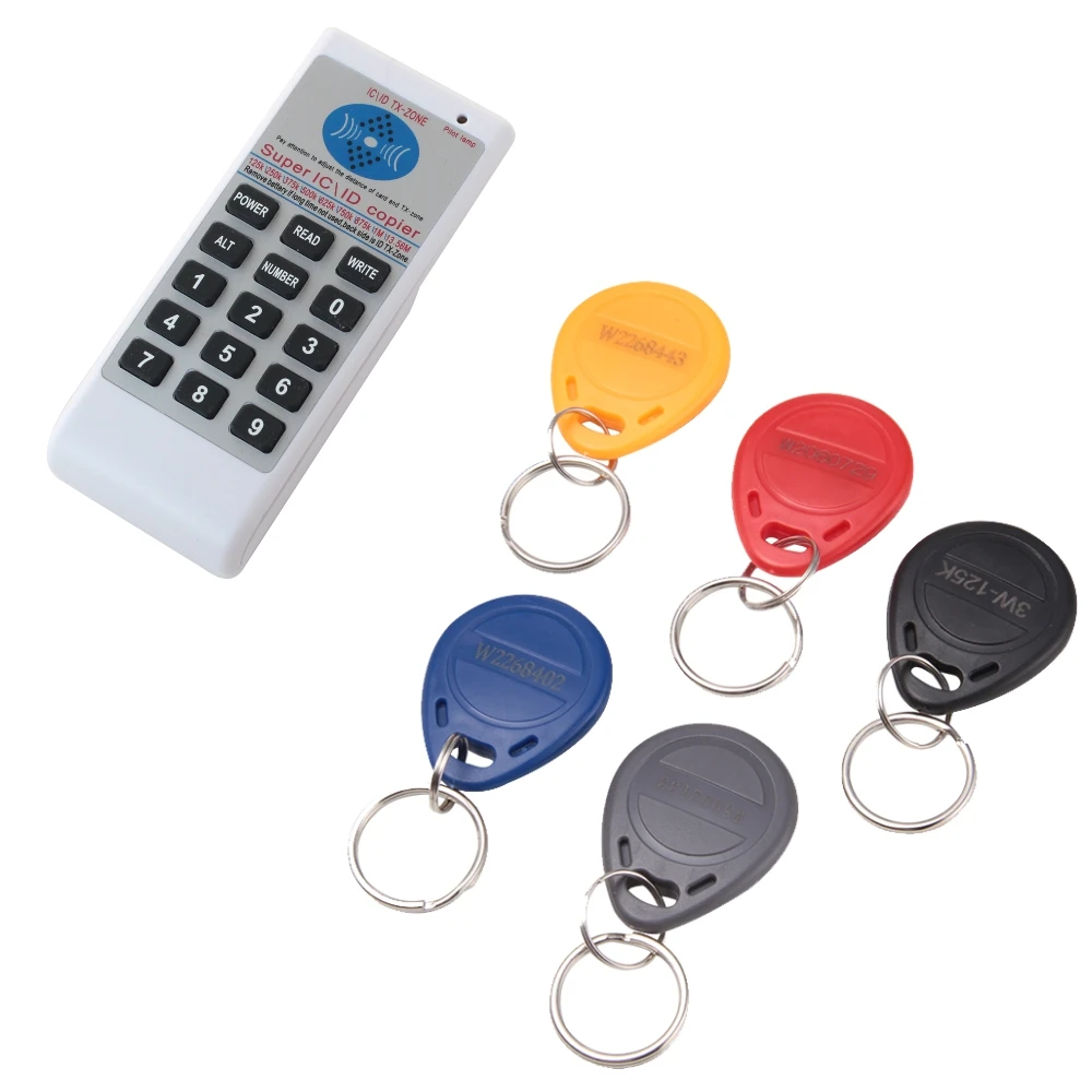 

Handheld 125Khz-13.56MHZ Copier Duplicator Cloner RFID NFC IC Card Reader & Writer + 3pcs 125KHZ +3pcs 13.56MHZ Cards