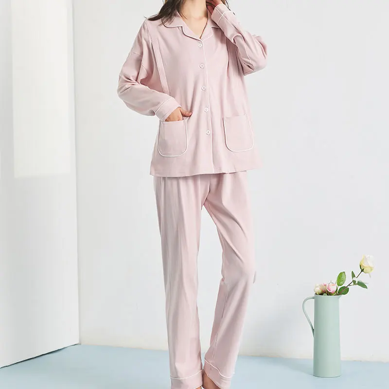 Spring Cotton Night Wear Maternity Nighties Nursing Clothes Sleepwear Breastfeeding Nightwear Pajamas Pregnancy - Image 4