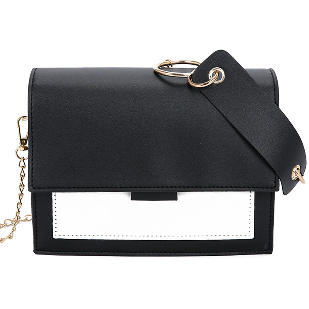 

Small Crossbody Bags for Women Quality Leather Chain Strap Female Shoulder Bag Casual Flap Bag Patchwork Ladies' Messenger Bag