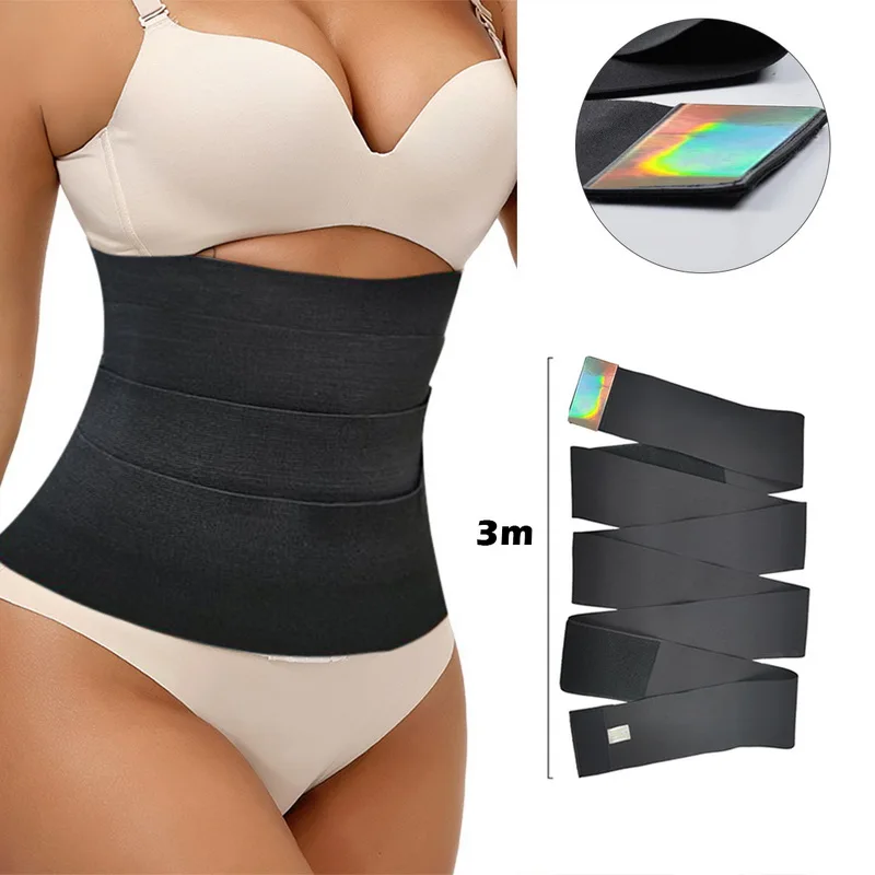 shapewear for dresses Waist Trainer Snatch Bandage Wrap Tummy Sweat Sauna Trimmer Belt For Women Belly Body Shaper Compression Band Weight Loss Sheath spanx bodysuit