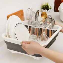 Кухонная сушилка для посуды складной держатель для хранения миска-дуршлаг тарелка для посуды Портативная Сушилка Полка для дома