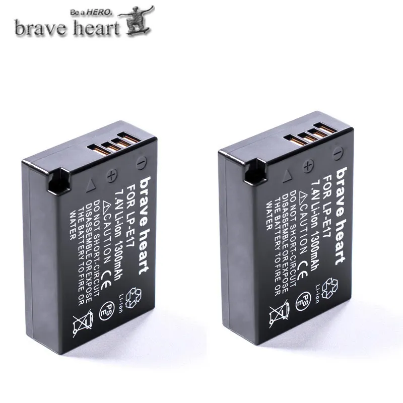 3 шт. LP-E17 LPE17 LP E17 Камера Батарея+ ЖК-дисплей USB Зарядное устройство для цифровой однообъективной зеркальной камеры Canon EOS M3 M5 M6 750D 760D T6i T6s 800D 8000D поцелуй X8i