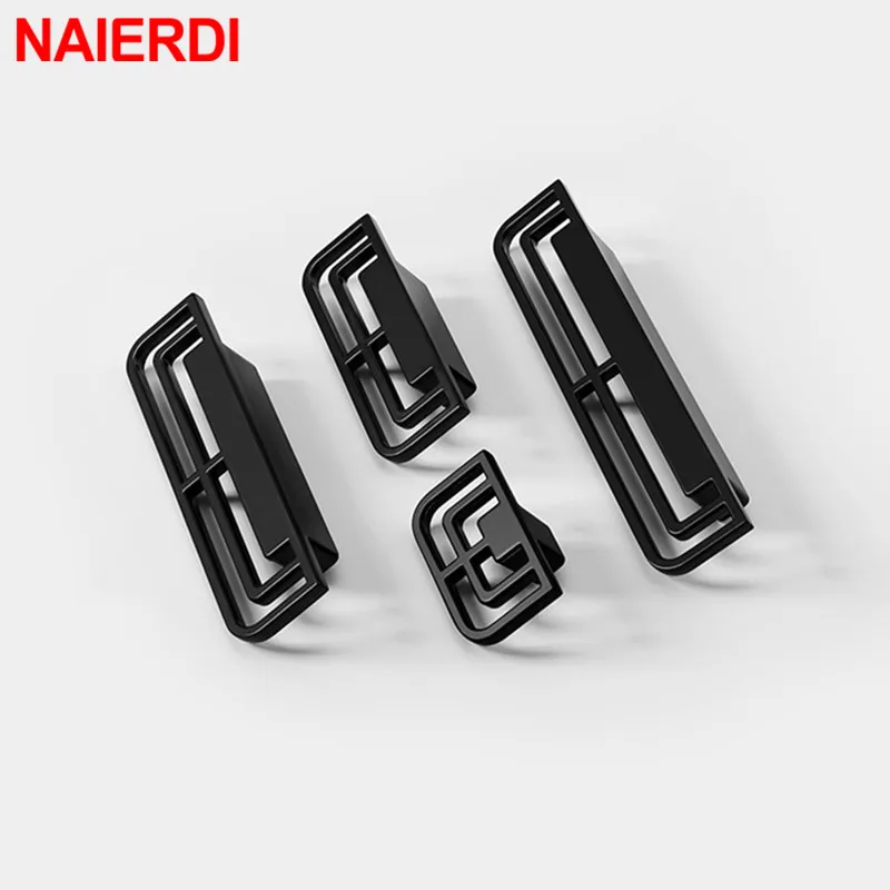 NAIERDI – poignée de meuble en alliage de Zinc, disponible en couleur or, style Vintage, idéale pour placard de cuisine, tiroirs européens