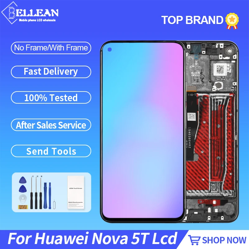 ЖК-дисплей 6 26 дюйма для Huawei Nova 5T сенсорная панель экран с дигитайзером в сборе YAL