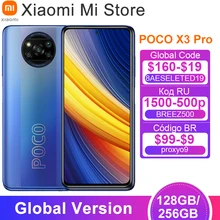Global Version POCO X3 Pro 128GB/256GB ROM Cellphone Snapdragon 860 5160mAh Battery 48MP Quad AI Camera 120Hz Refresh Rate NFC