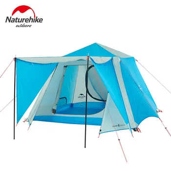 

Naturehike Outdoor 4-6 people one room two halls multi-person rainproof park camping automatic tent