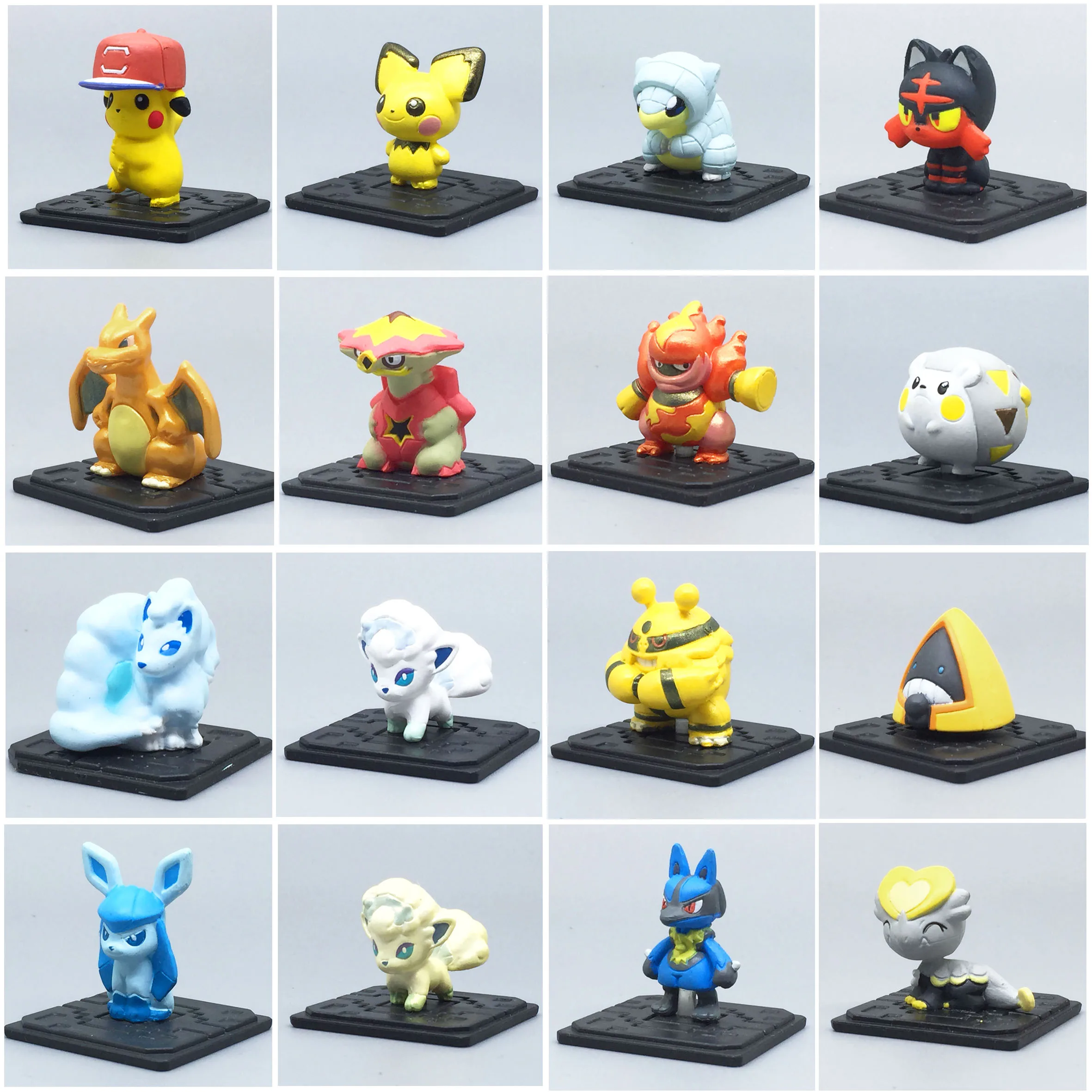 

Takara Tomy Pokemon PVC Anime Figures Pikachu Charizard Eevee Squirtle Bulbasaur Cubone Mini Cartoon Model Collection Gift