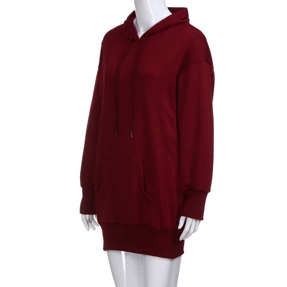 Женский объемный пуловер с капюшоном и карманами; длинный рукав; толстовка с капюшоном; сезон весна-осень; женские толстовки; цвет бордовый, серый; большие размеры