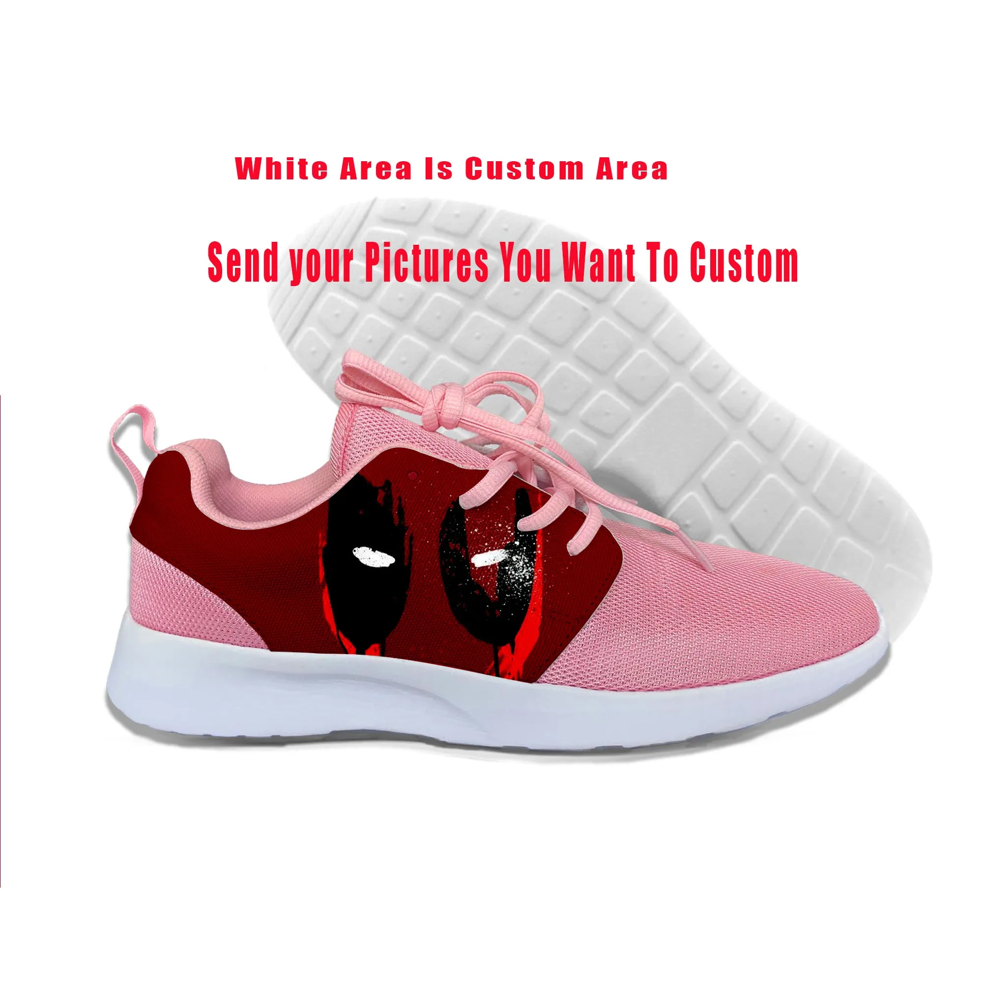 

Movie Funny Deadpool Men's Mesh Soft Lightweight Sport Shoes Running Shoes