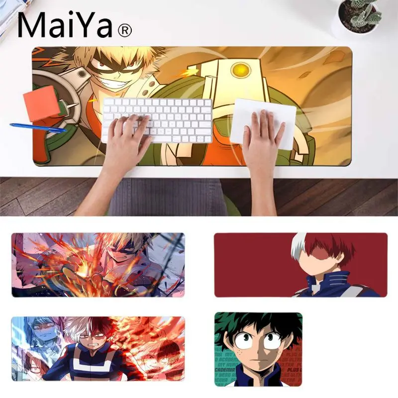 MaiYa крутой персонализированный модный мой герой Boku No Hero Academy Bakugou Katsuki настраиваемый игровой резиновый коврик для мыши