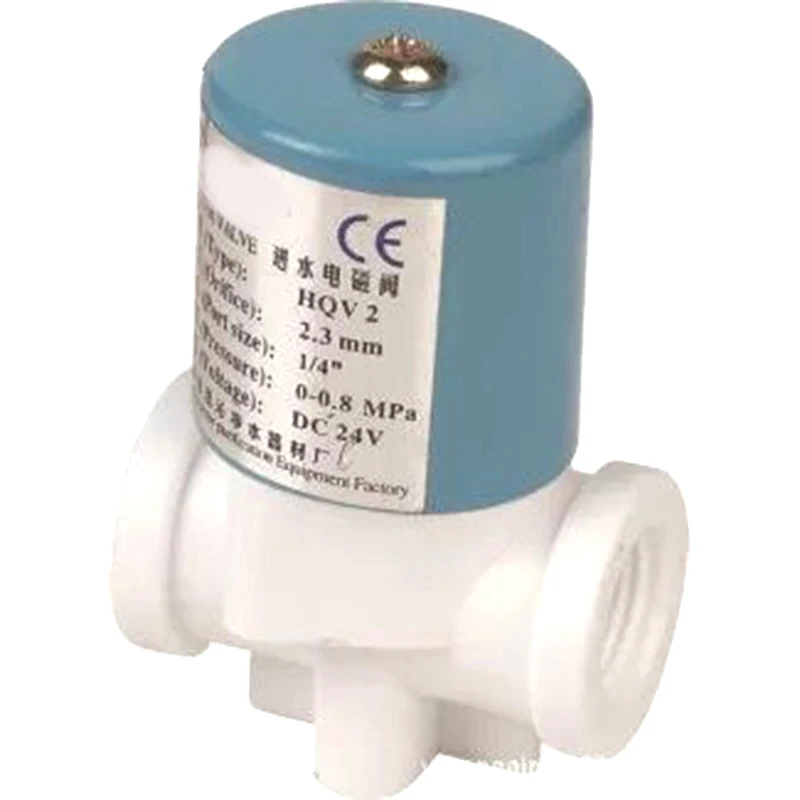 12/24V DC электромагнитный клапан G1/" HQV1 Пластик нормально замкнутый 2 Way 0-120PSI 0-0.8MPa миниатюрный Электрический соленоид клапан