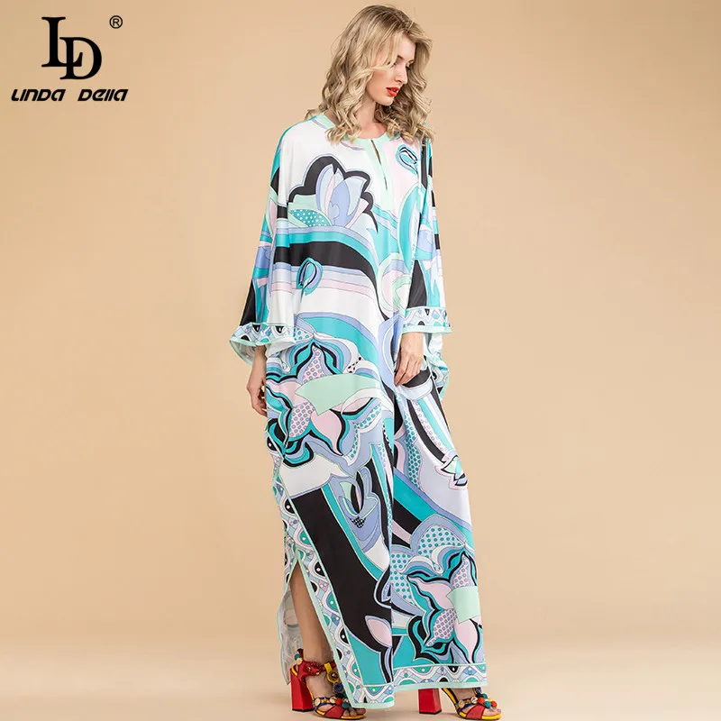 LD LINDA DELLA Autumn Bohemian Maxi Dress Plus