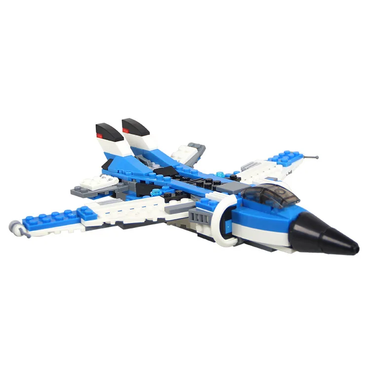 

Supersonic Fighter Plane Model Robot Boy Toy Children Plastic Assembled Small Particles Inserted Building Blocks