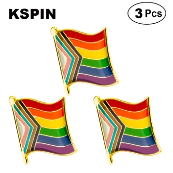 

Progress Pride Lapel Pin Brooches Pins Flag badge Brooch Badges