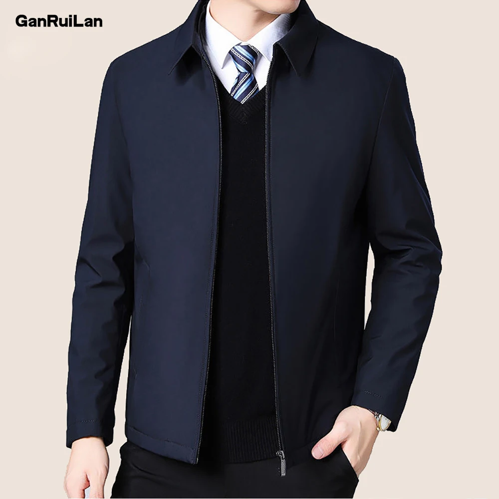 2020 New Mens Jackets Turn Down Collar Men Autumn Winter Jacket Zipper Side Pocket Men's Clothing Long Sleeve Coat Men B0749 2020 New Mens Jackets Turn Down Collar Men Autumn Winter Jacket Zipper Side Pocket Men's Clothing Long Sleeve Coat Men B0749