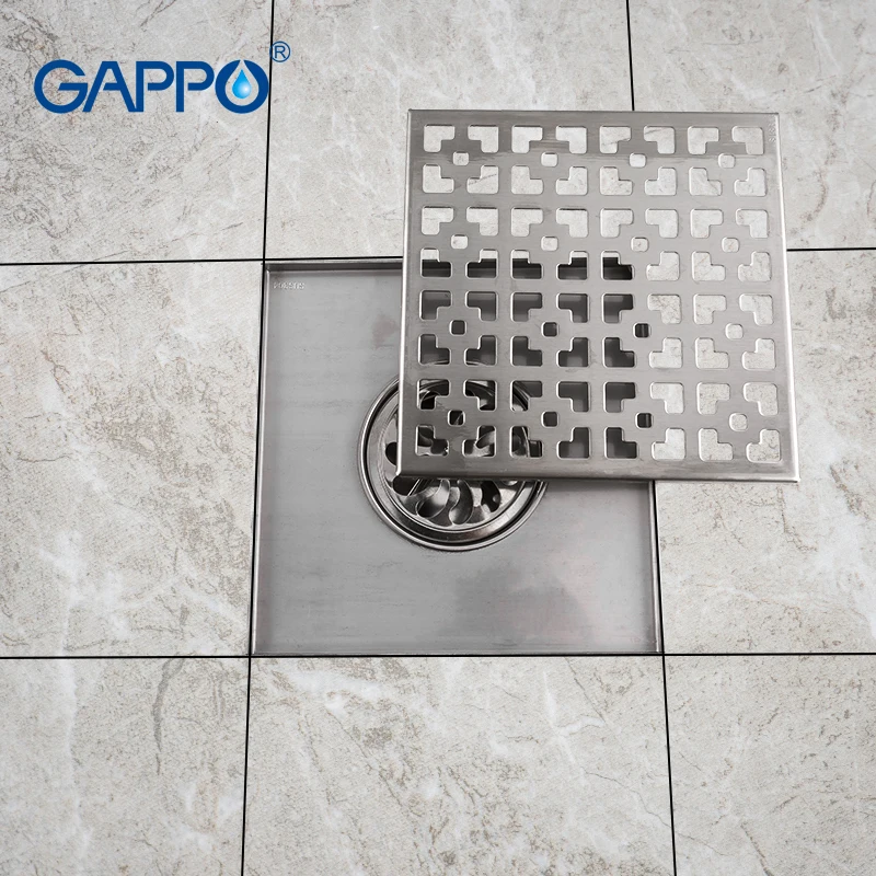 GAPPO домашние напольные стоки из нержавеющей стали квадратной Y81255-1