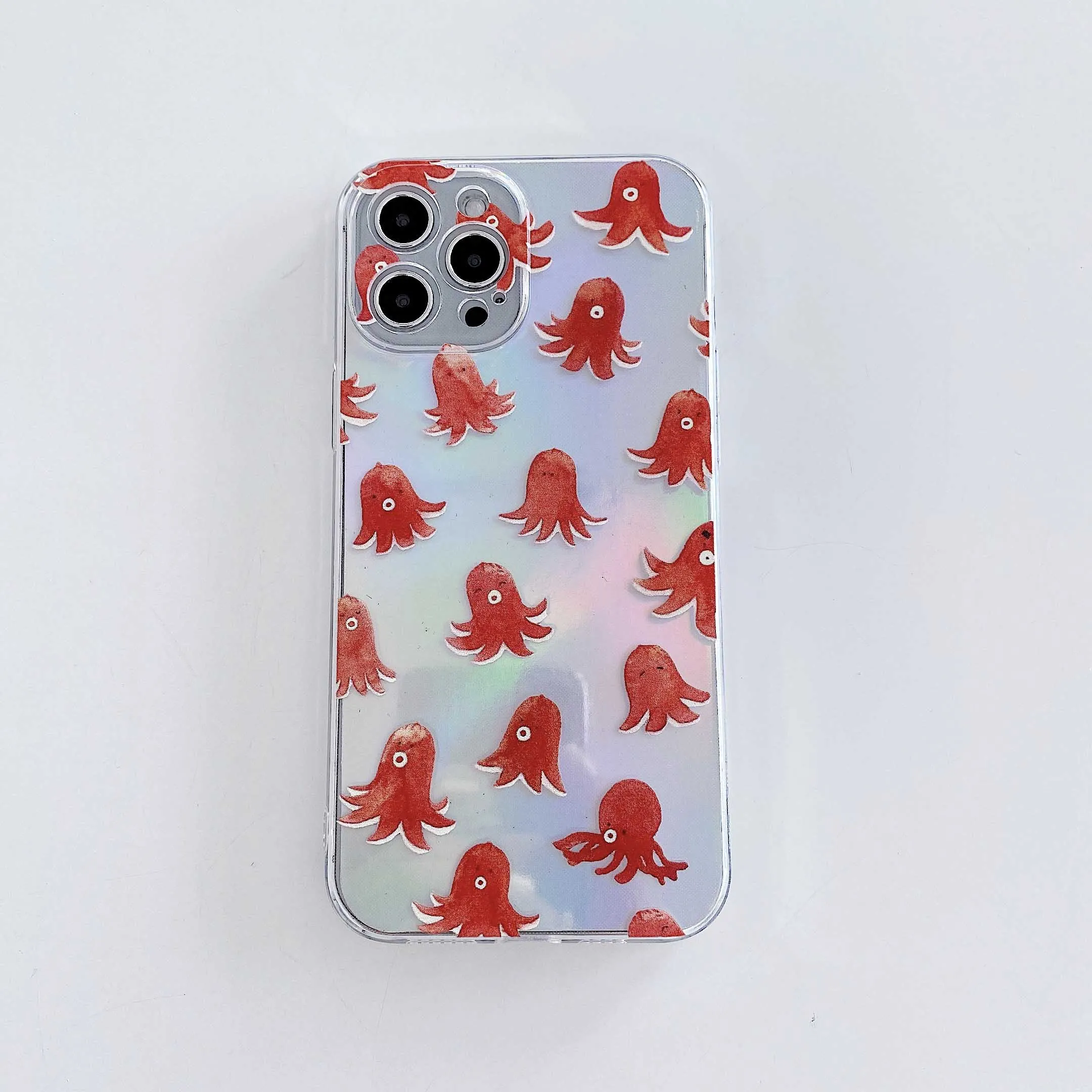 タコシリコーン電話ケースレーザーiphone Xs Max X Xr 11 12 7 8プラスミニプロマックスキャパシェルfundas Phone Case Covers Aliexpress