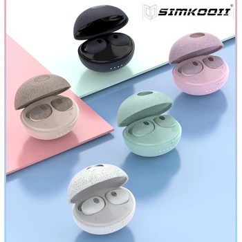 

SIMKOOII T2S Bluetooth 5.0 Wireless Earbuds TWS Wireless in-Ear Earphones with Charging Case Mini Headset Microphone Waterproof