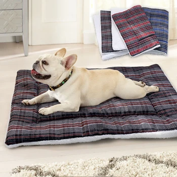 

Pet Products Soft Dog Bed Mat Warm Dog Blanket Solid Fleece Lounger Bed For Small Medium Large Dogs Puppy Cotton Pet Cushion