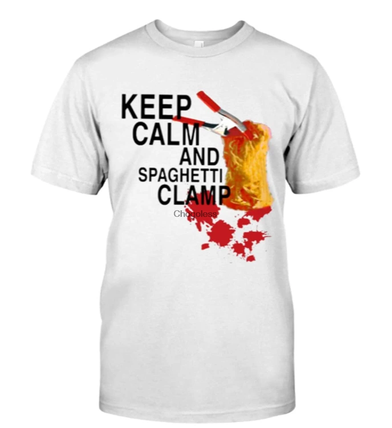 Keep Calm and Spaghetti CLAMP Shirt Classic TShirt AliExpress