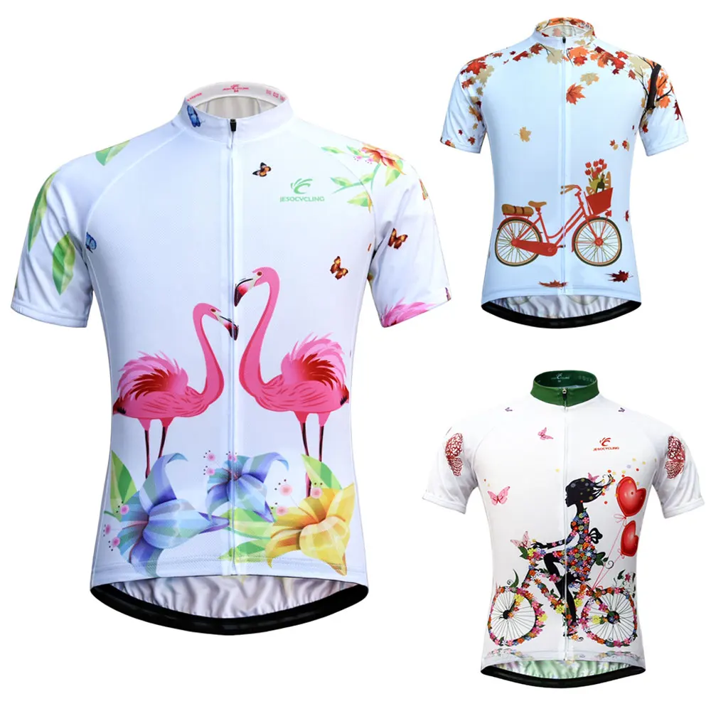 

2020 Cycling Jersey Women MTB Bike Jersey Pro Team Breathable Short Sleeve Maillot Ciclismo Quick-dry 100% polyester