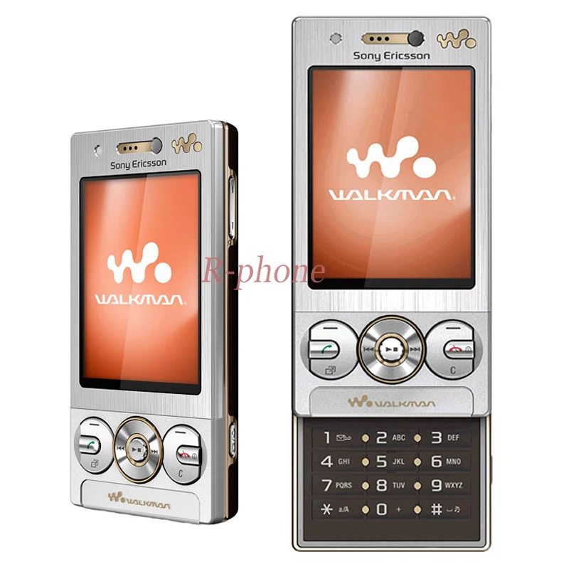 Восстановленное Оригинальное sony Ericsson W705 2G 3g мобильный телефон открыл Бесплатная
