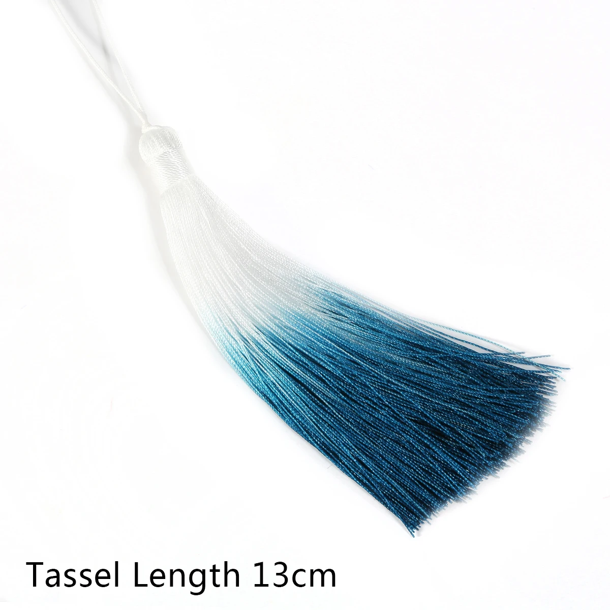 Turquoise 1 шт. 13 см хлопок шелк кисточкой градиент бахрома занавес для DIY ручной работы ремесла одежда украшения ювелирные изделия аксессуары - Цвет: Turquoise